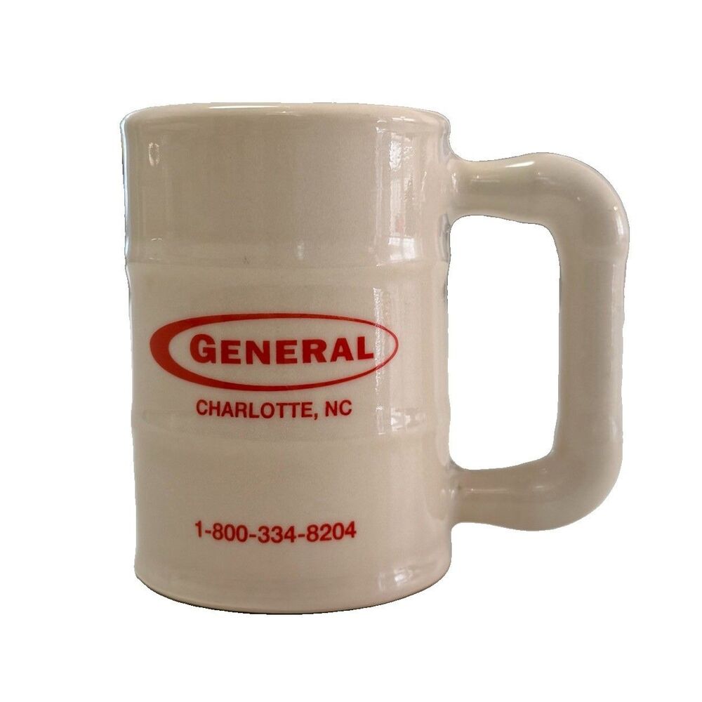 Kingwood Oil Drum Barrel Coffee Mug General Charlotte NC USA Collectable